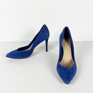 Loeffler Randall blue suede leather sole Size 8 1/2 B